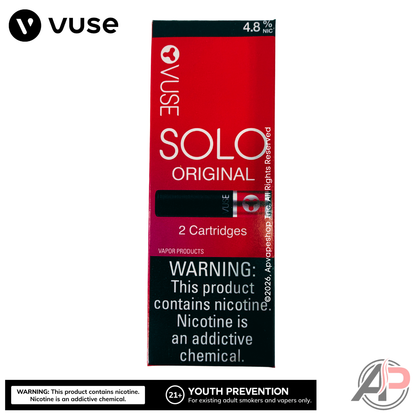 Vuse Solo Original Cartridge 2 Pack Apvs Vuse Solo Original Cartridge 2 Pack Apvs