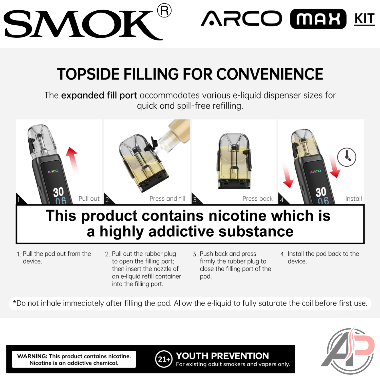 Smok Arco Max Pod System Starter Kit Device