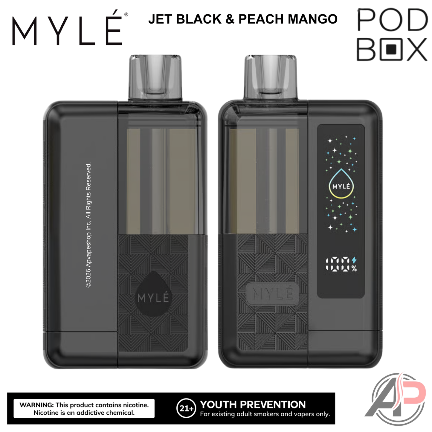 Myle Pod Box 35,000 Puffs Disposable Vape Device Kit