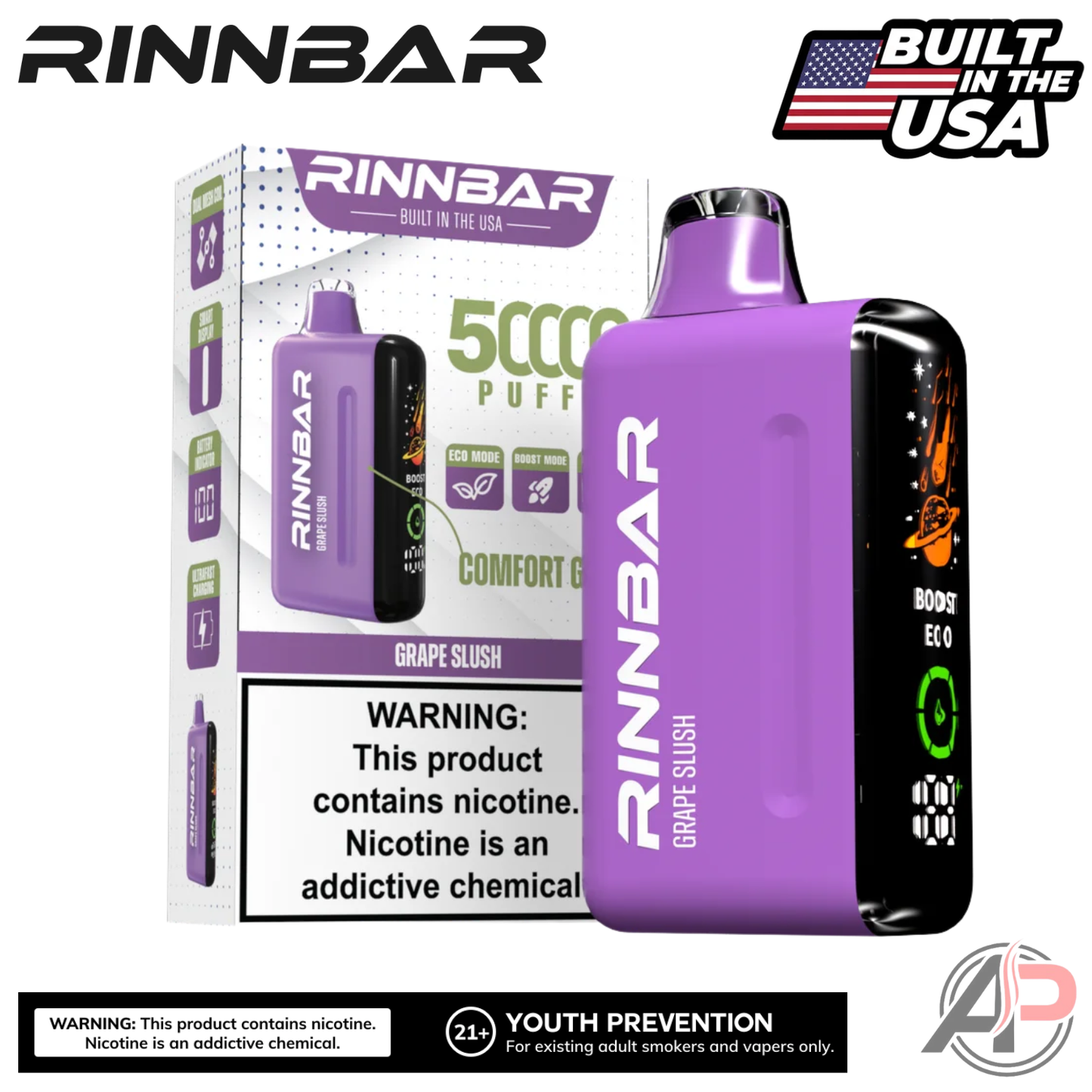 Rinnbar 50000 Puffs Disposable Vape Device