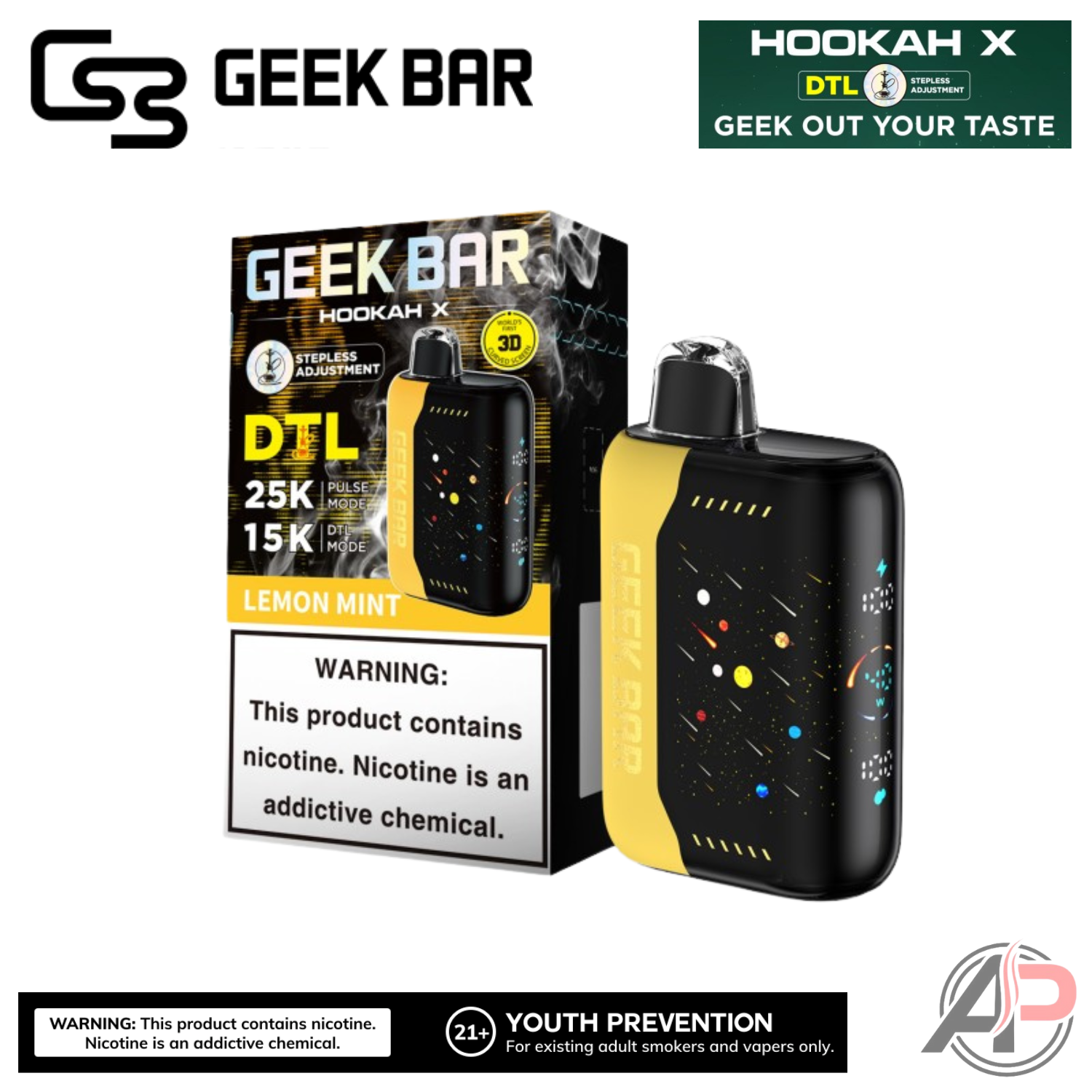 Geek Bar Hookah X 25,000 Puffs Disposable Vape Device