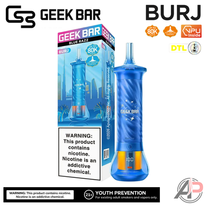 Geek Bar Burj 80K Puffs Hookah Disposable Vape Device