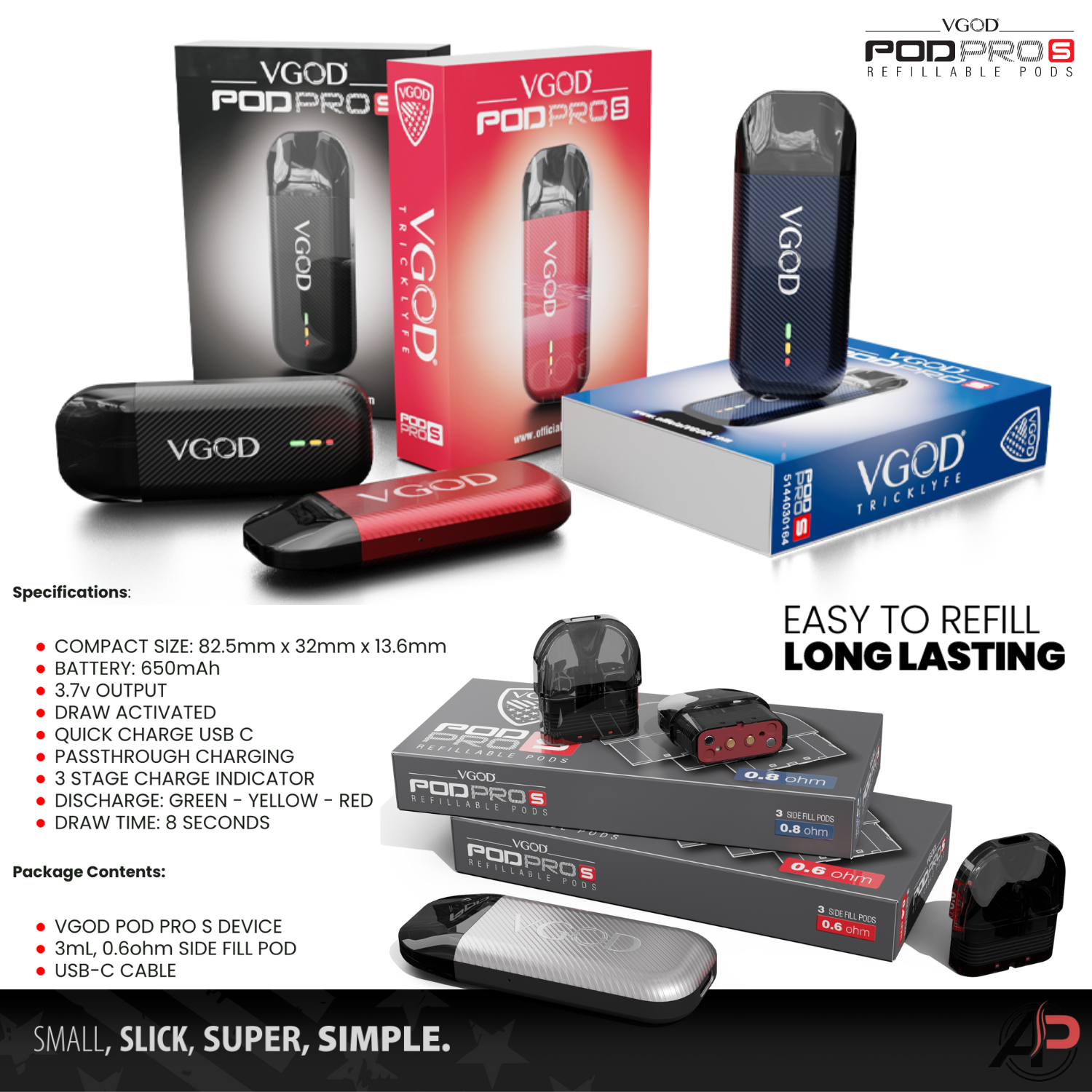 Vgod Pod Pro S Starter Kit Device Apvs Vgod Pod Pro S Starter Kit Device Apvs