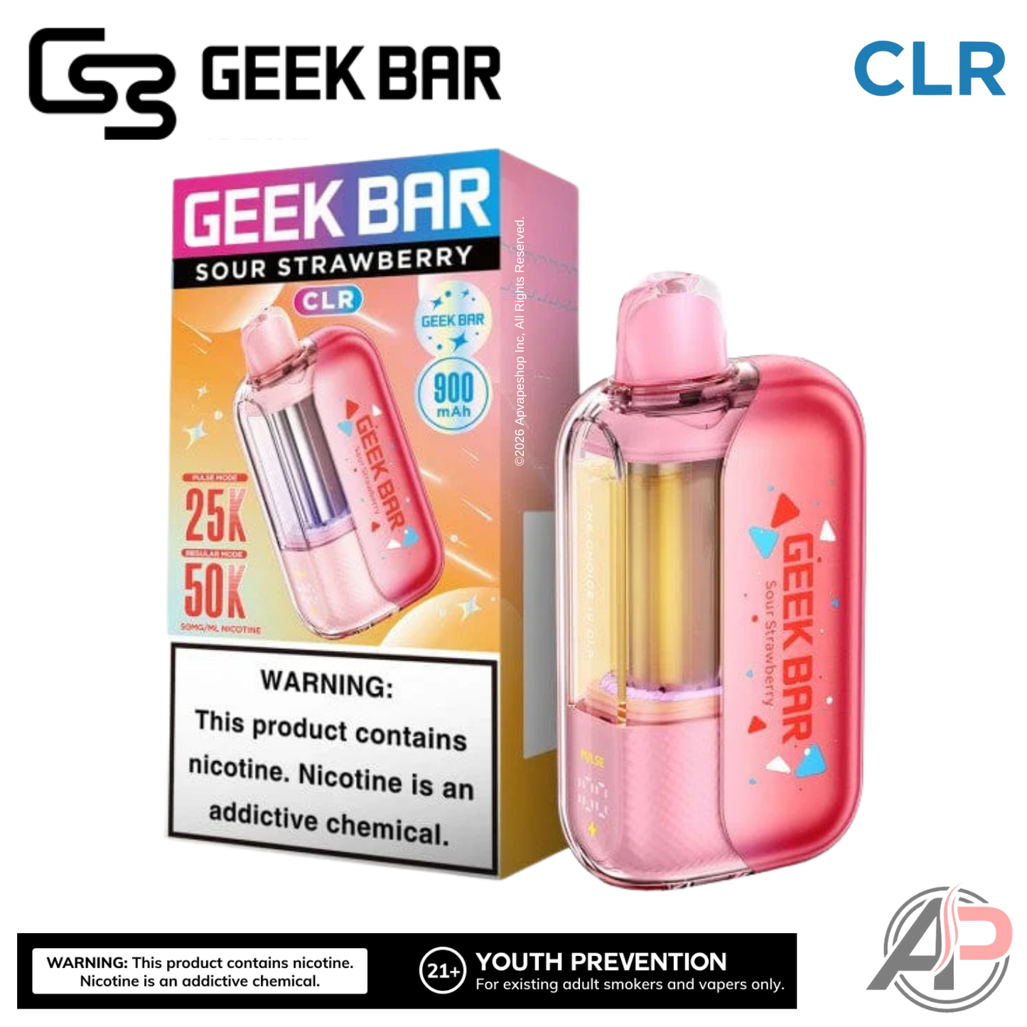 Geek Bar CLR 50,000 Puffs Disposable Vape Device