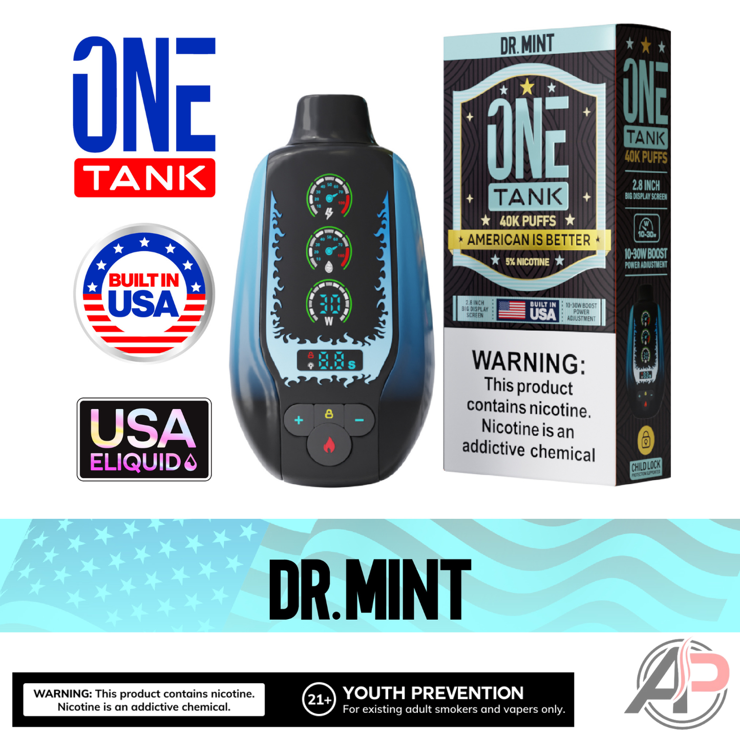 One Tank 40,000 Puffs Disposable Vape Device