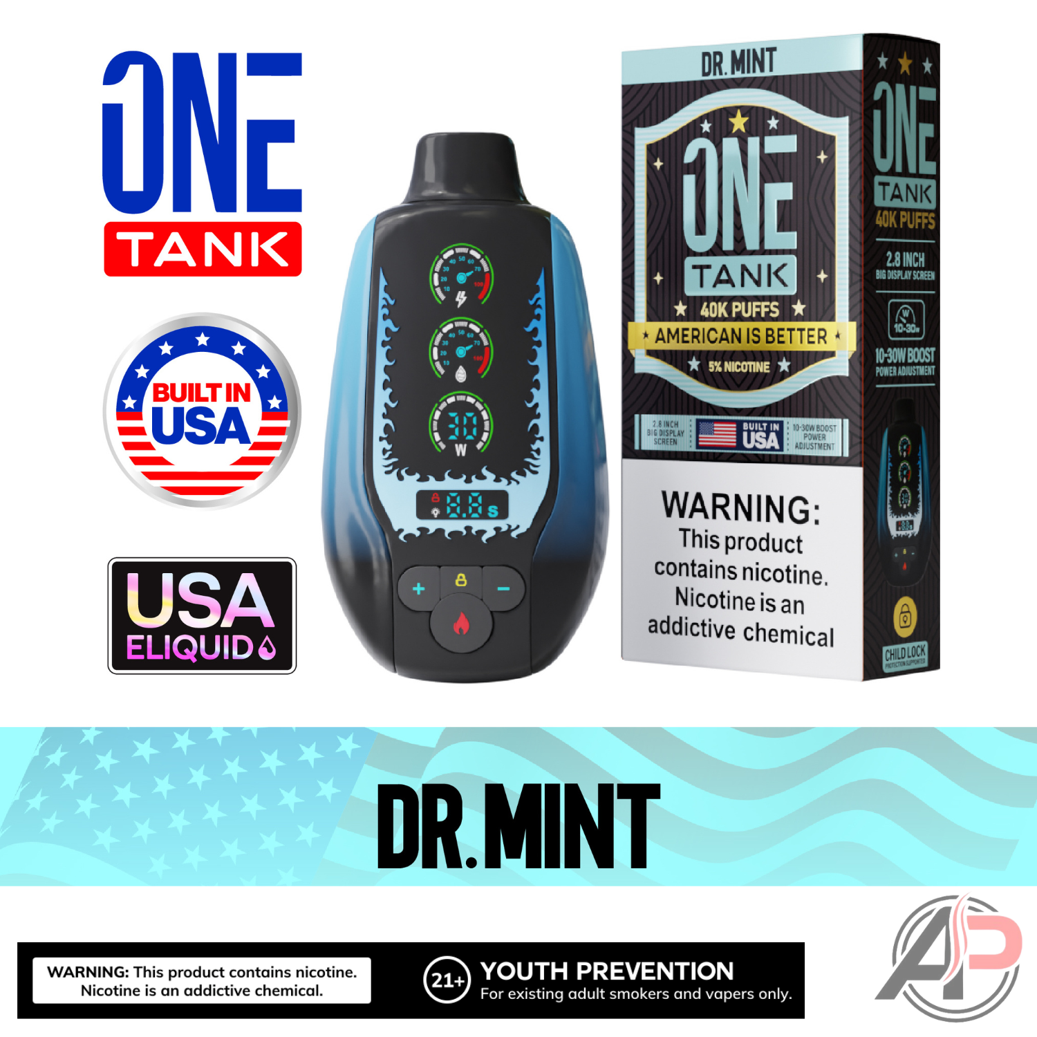 One Tank 40,000 Puffs Disposable Vape Device