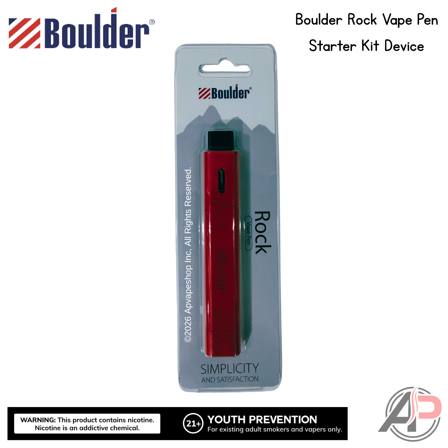 Boulder Rock Vape Pen Starter Kit Device Apvs Boulder Rock Vape Pen Starter Kit Device Apvs