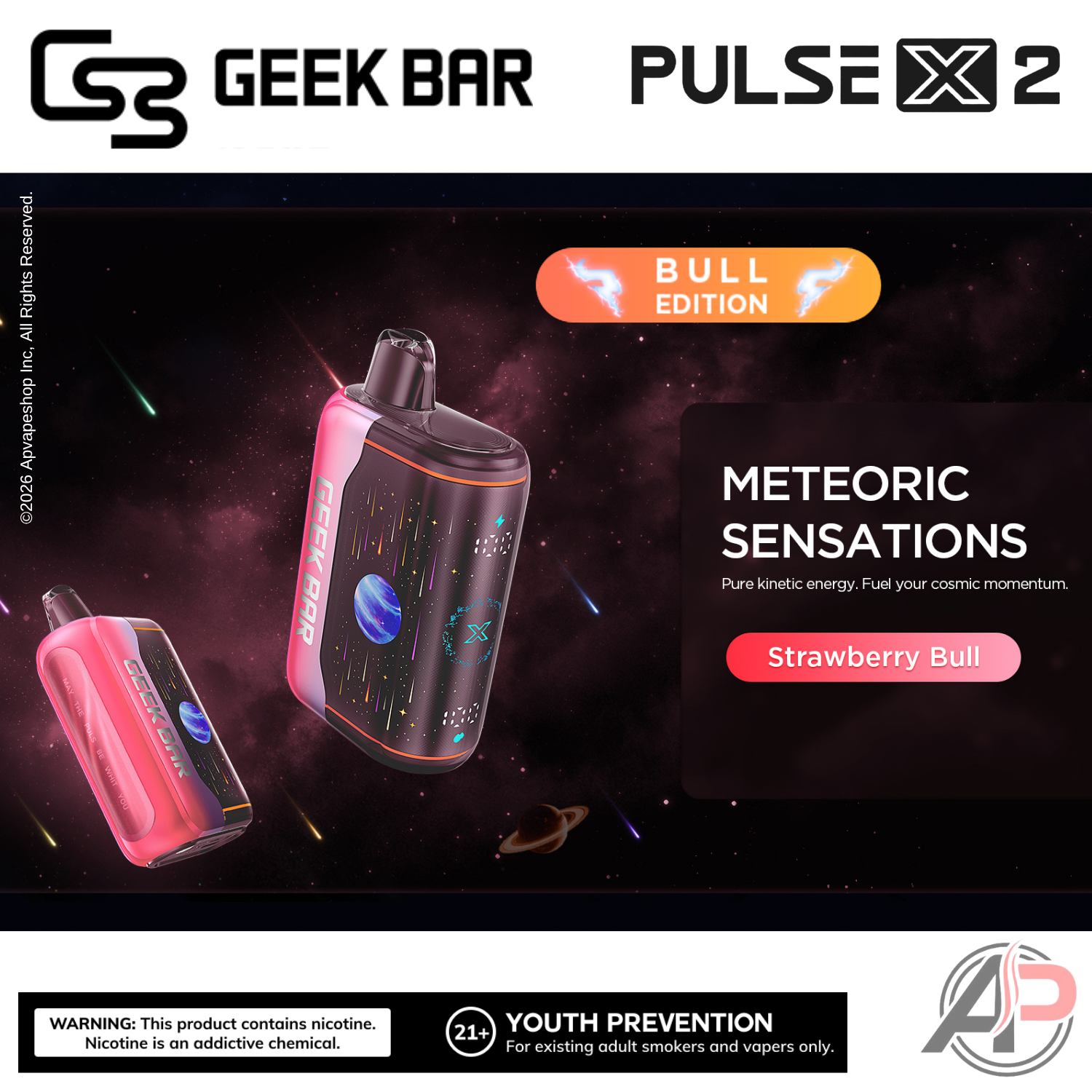 Geek Bar Pulse X 2 50,000 Puffs Disposable Vape Device Apvs Geek Bar Pulse X 2 50,000 Puffs Disposable Vape Device Apvs