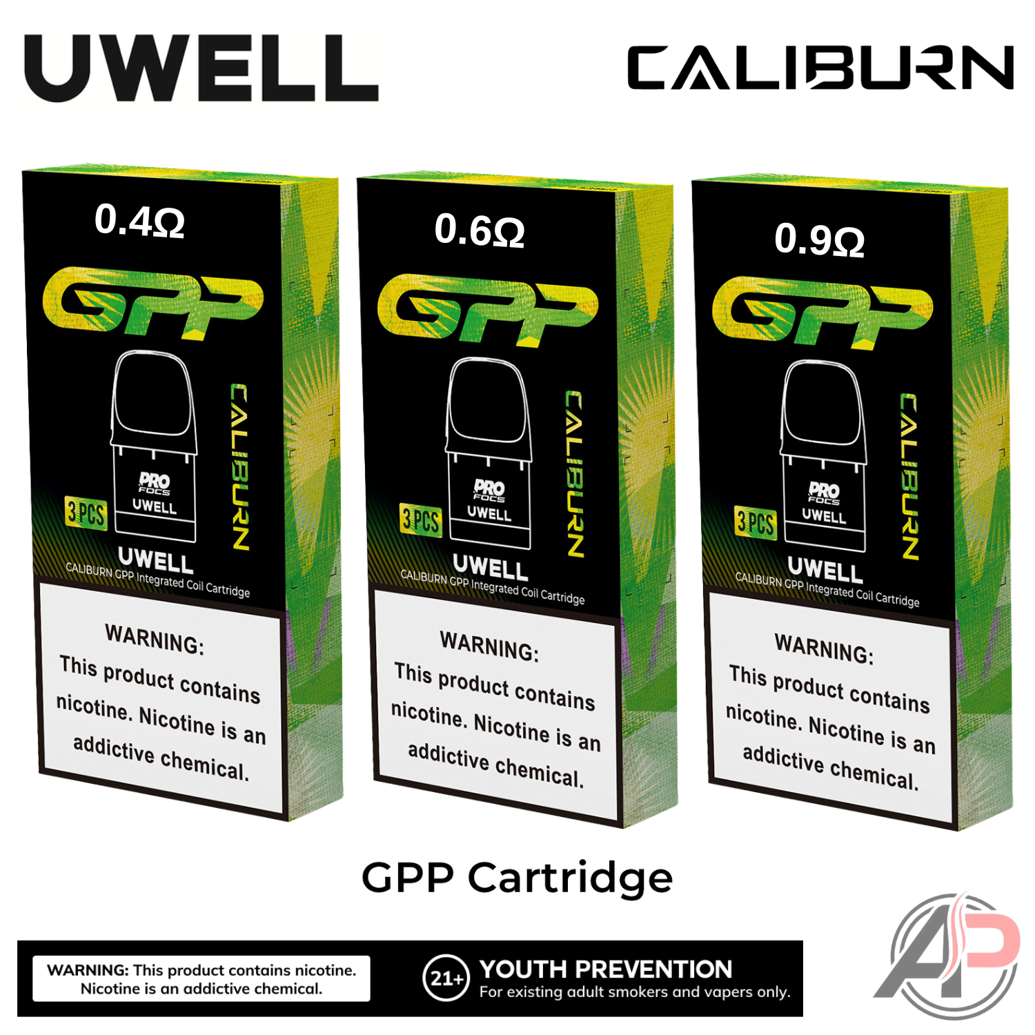 Uwell Caliburn GPP Replacement Pods 3 Pack