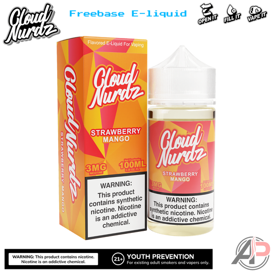 Cloud Nurdz Strawberry Mango E-Liquid 100mL