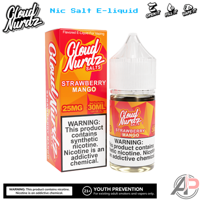 Cloud Nurdz Strawberry Mango E-Liquid 100mL