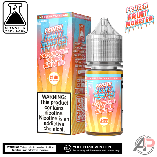 Passionfruit Orange Guava Ice E-Liquid By Frozen Fruit Monster Vape Labs 100mL
