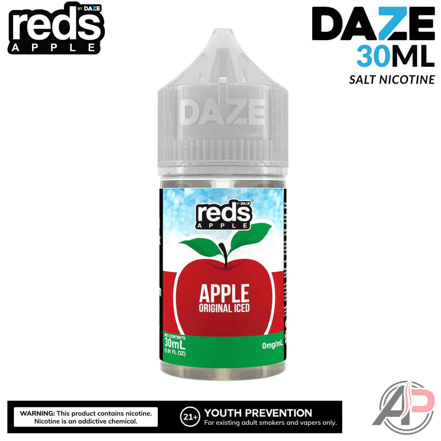 7 Daze Reds Apple Original Iced Salt Nicotine 30mL
