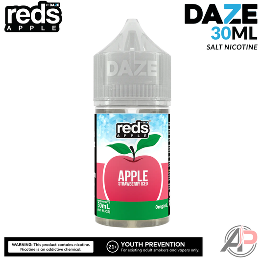 7 Daze Reds Apple Strawberry Iced Salt Nicotine 30mL