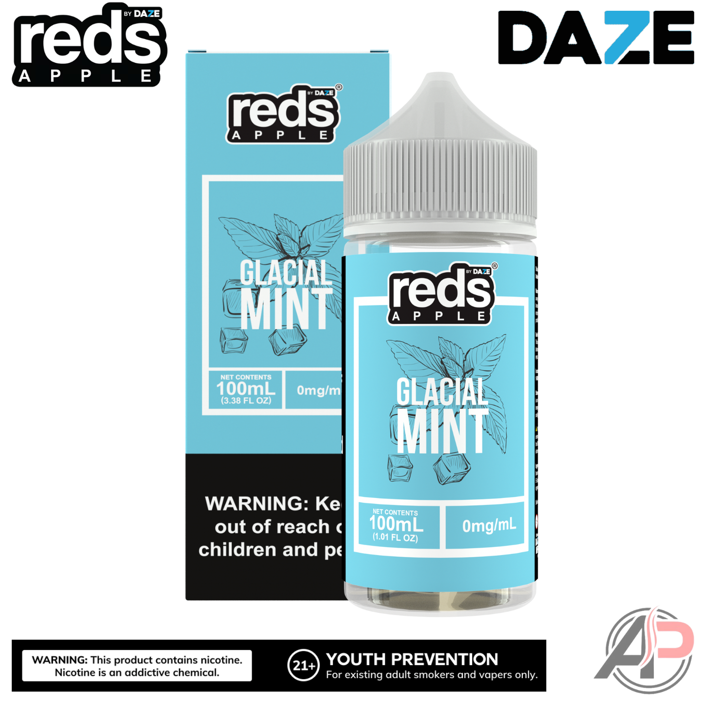 7 Daze Reds Glacial Mint E-Liquid 100mL