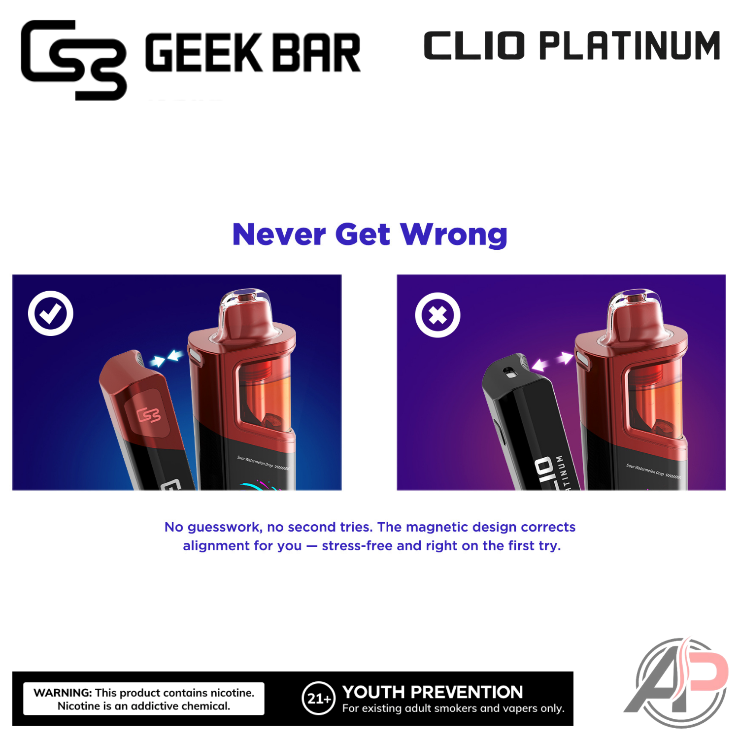 Geek Bar Clio Platinum 50,000 Puffs Disposable Vape Device Kit