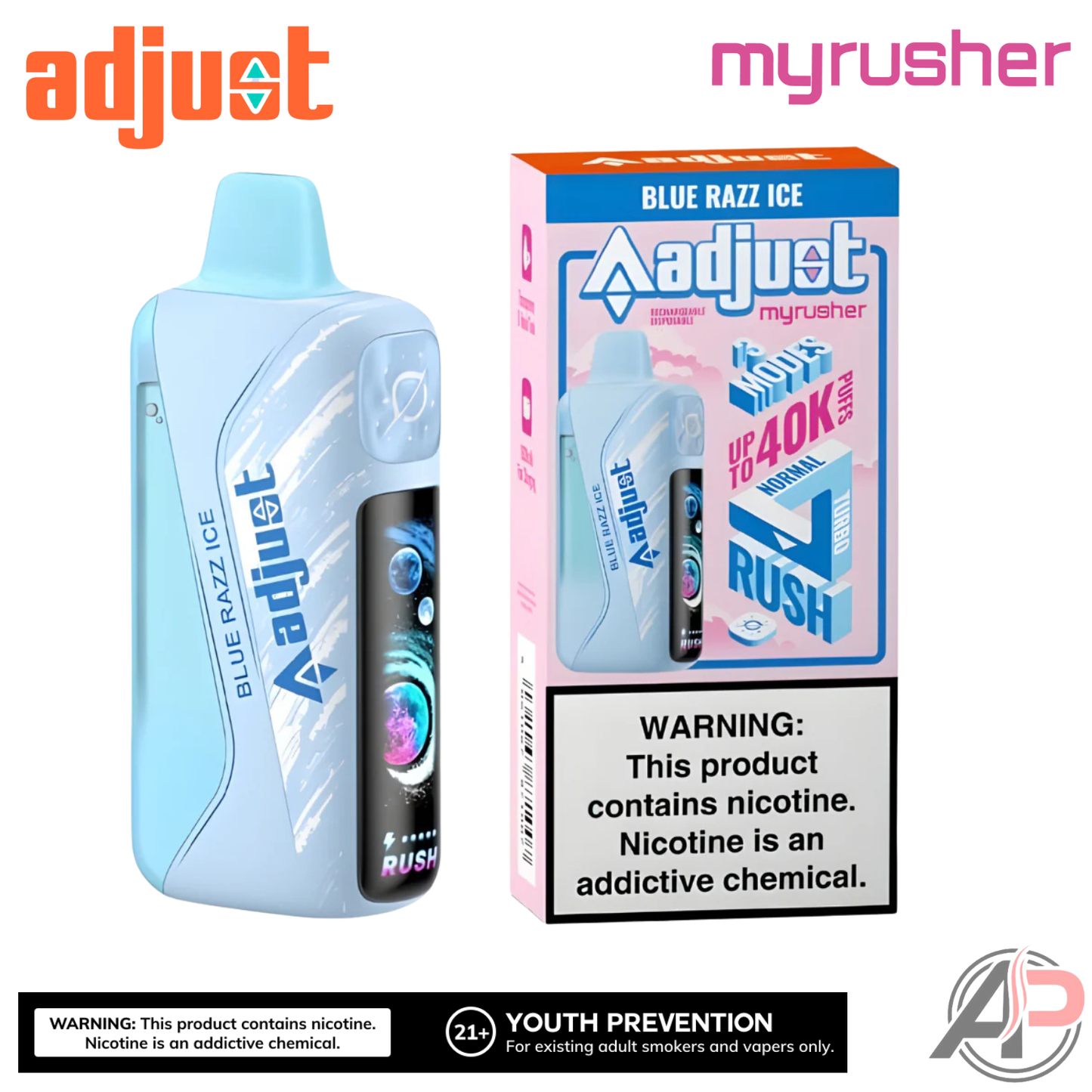 Adjust MyRusher 40k Puffs Disposable Vape Device