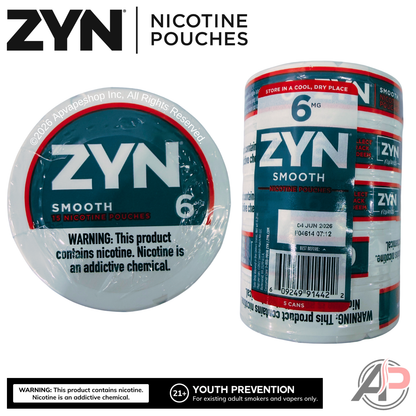 Zyn Nicotine Pouches Smooth 6mg