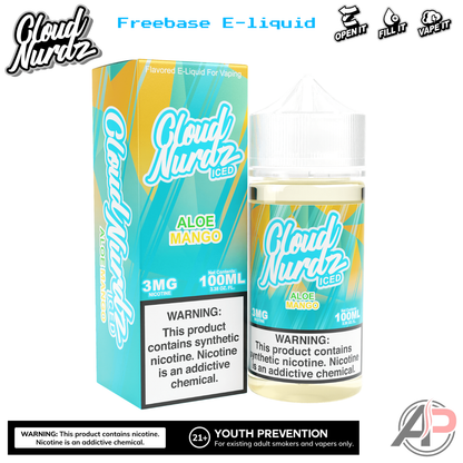 Cloud Nurdz Aloe Mango Iced E-Liquid 100mL