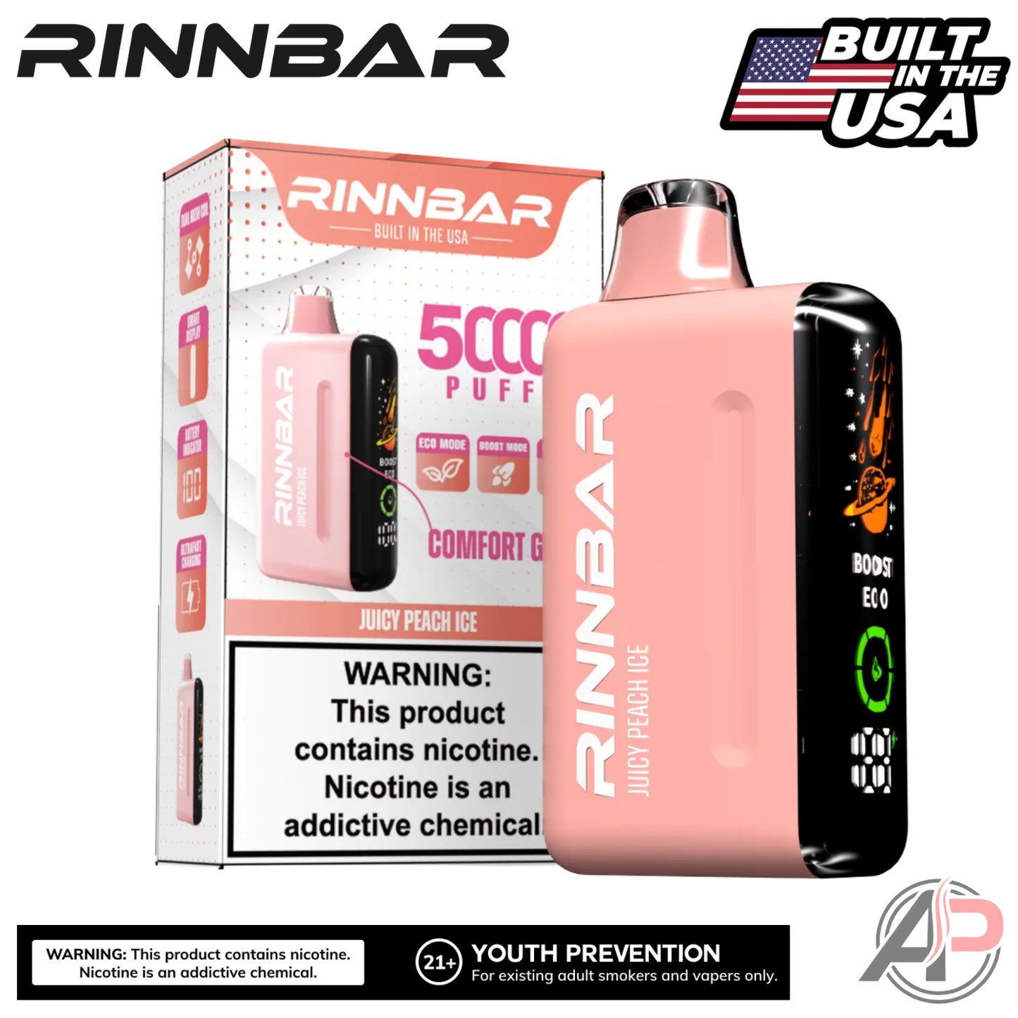 Rinnbar 50000 Puffs Disposable Vape Device