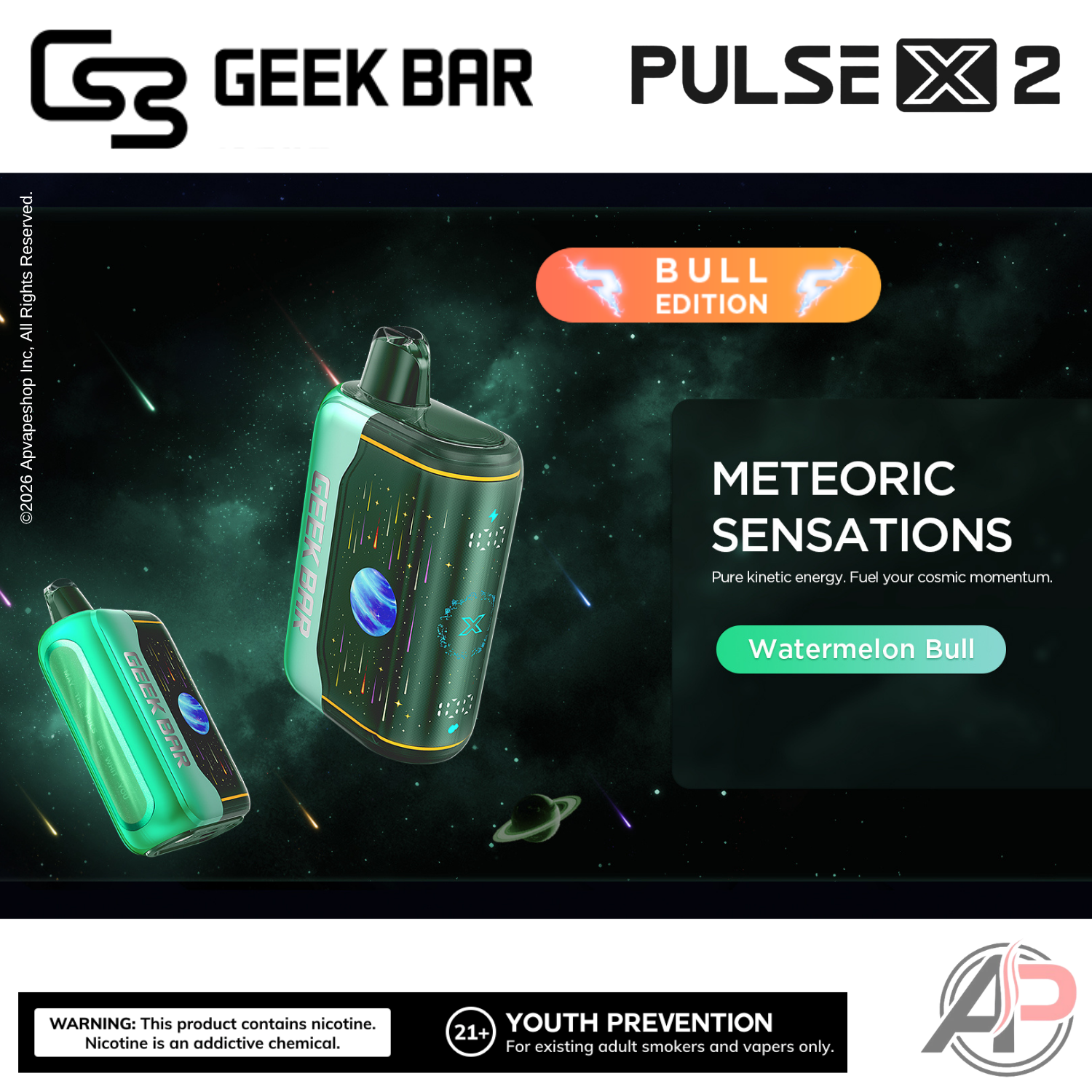 Geek Bar Pulse X 2 50,000 Puffs Disposable Vape Device Apvs Geek Bar Pulse X 2 50,000 Puffs Disposable Vape Device Apvs