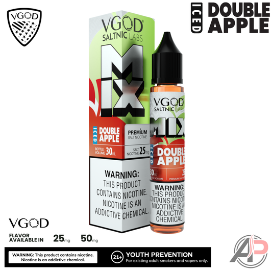 Vgod Mix Iced Double Apple 30mL Salt Nic