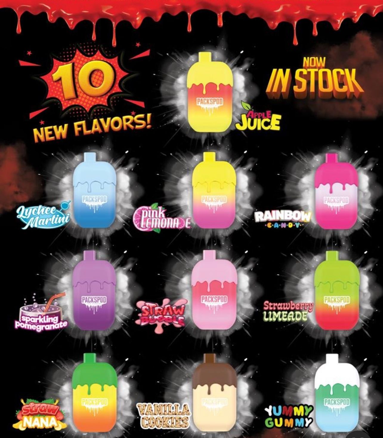 Packspod 5000 Puffs Disposable Vape Top Flavors Apvs Packspod 5000 Puffs Disposable Vape Top Flavors Apvs