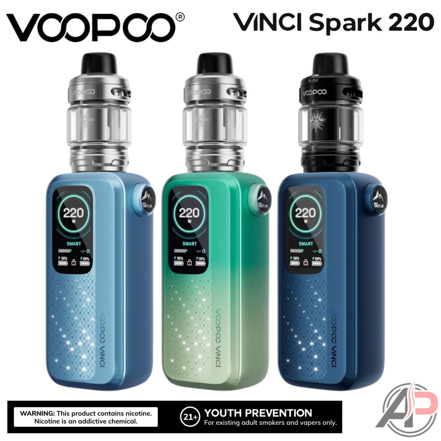Voopoo Vinci Spark 220W Box Mod Starter Kit Device