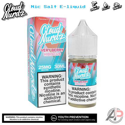 Cloud Nurdz Very Berry Hibiscus Iced E-Liquid 100mL