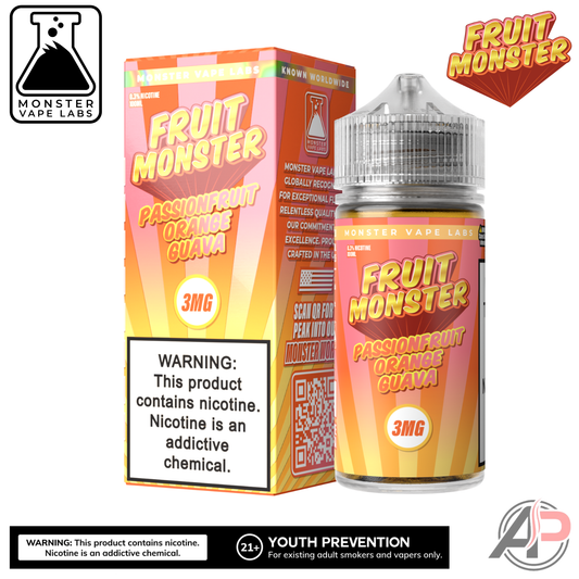 Passionfruit Orange Guava E-Liquid By Fruit Monster Vape Labs 100mL