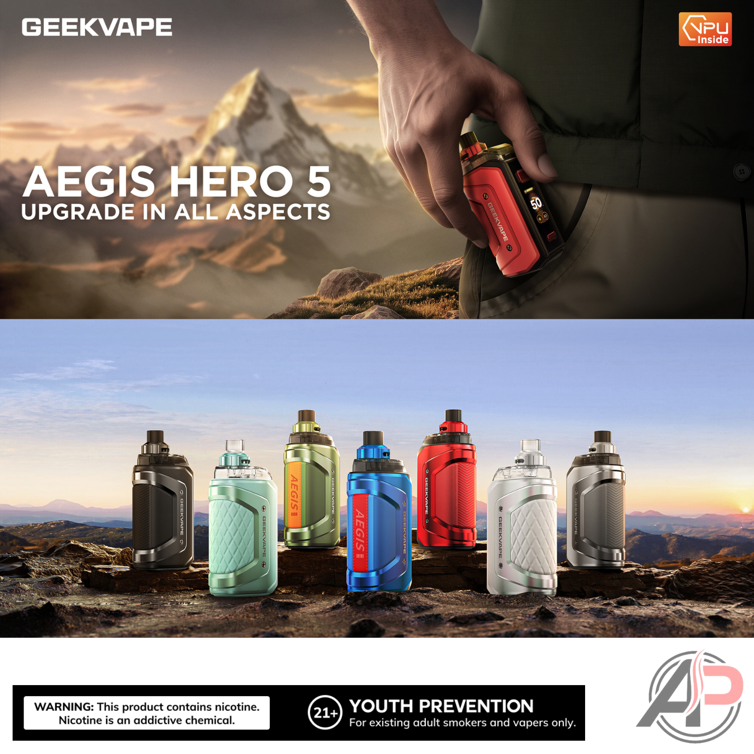 Geek Vape Aegis Hero 5 50w Pod Mod Starter Kit Device Apvs Geek Vape Aegis Hero 5 50w Pod Mod Starter Kit Device Apvs