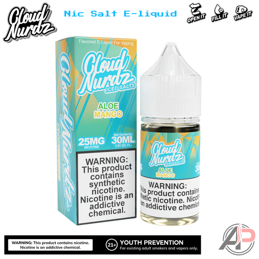 Cloud Nurdz Aloe Mango Iced E-Liquid 100mL