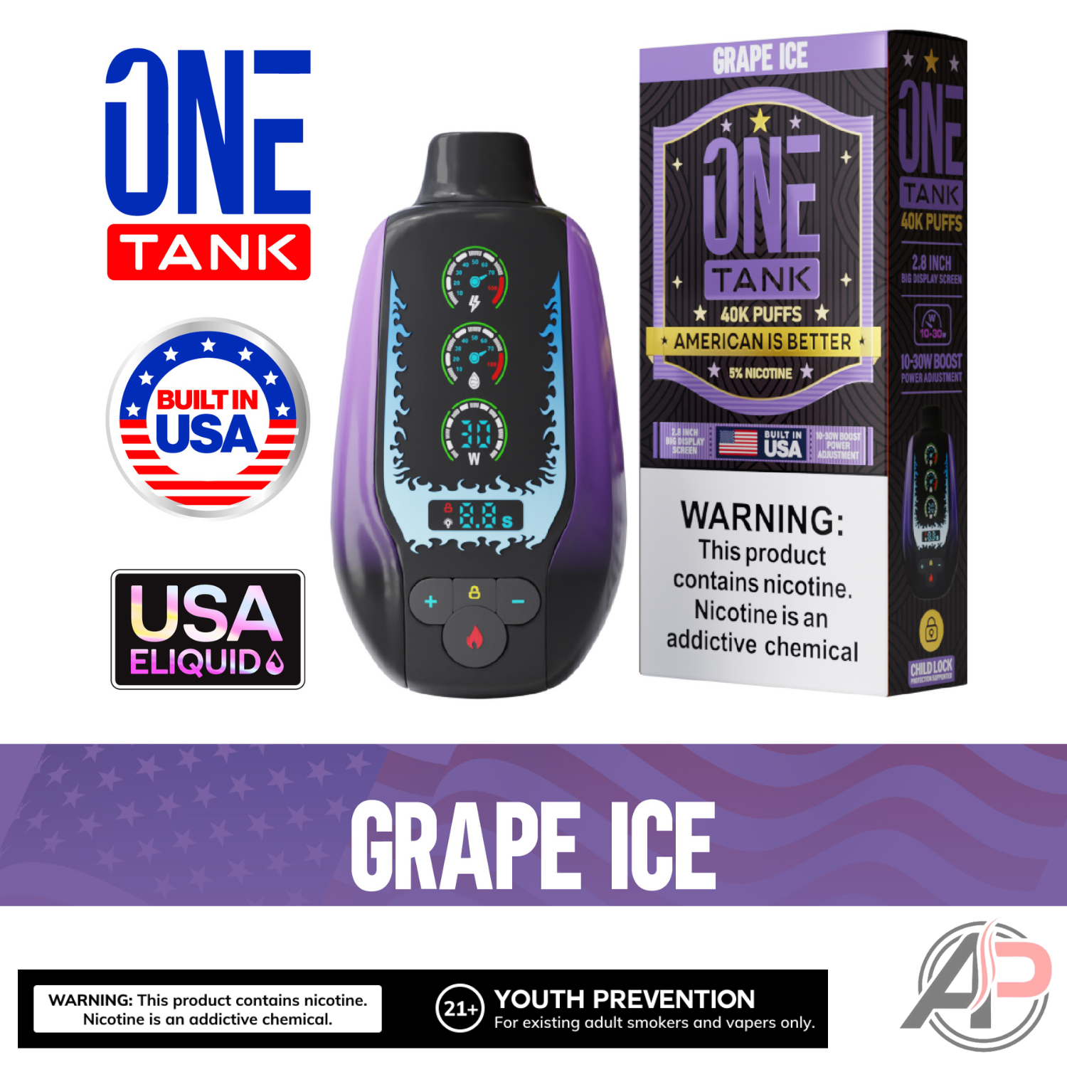 One Tank 40,000 Puffs Disposable Vape Device