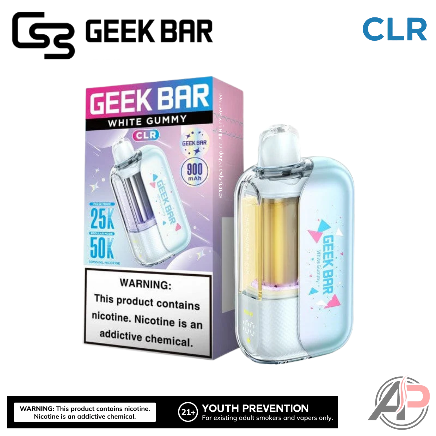 Geek Bar CLR 50,000 Puffs Disposable Vape Device