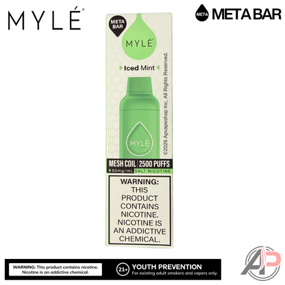 Myle Meta Bar Vape 2500 Puffs Vape Disposable Device