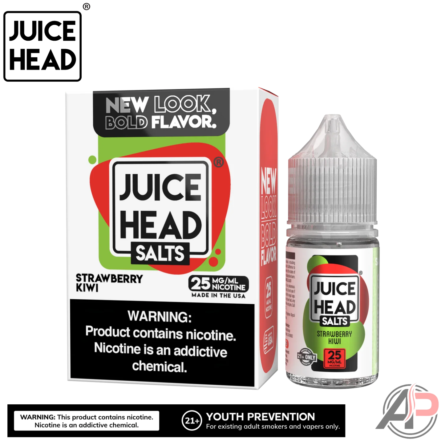 Juice Head Strawberry Kiwi E-Liquid 100mL