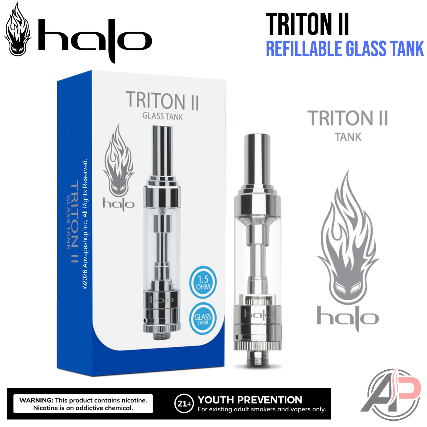 Halo Triton II Glass Tank