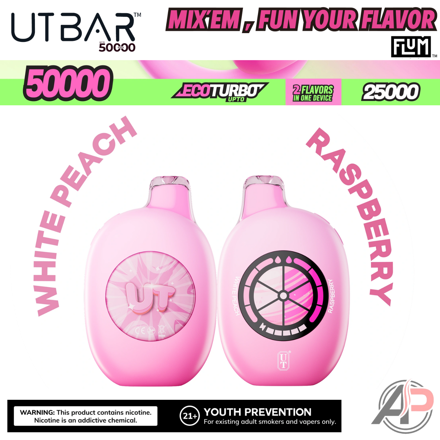 Flum UT Bar 50000 Puffs Disposable Vape Device