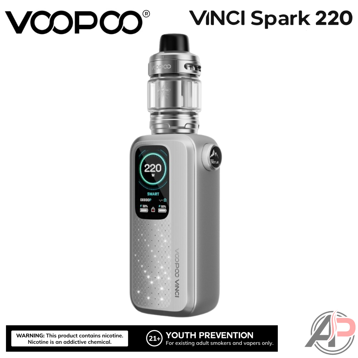 Voopoo Vinci Spark 220W Box Mod Starter Kit Device Apvs Voopoo Vinci Spark 220W Box Mod Starter Kit Device Apvs