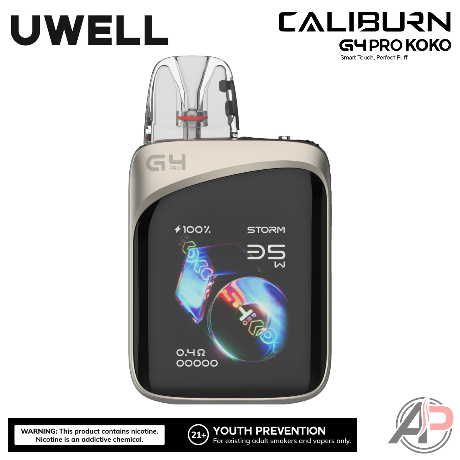 Uwell Caliburn G4 Pro Koko 35W Pod System Starter Kit Device Apvs Uwell Caliburn G4 Pro Koko 35W Pod System Starter Kit Device Apvs