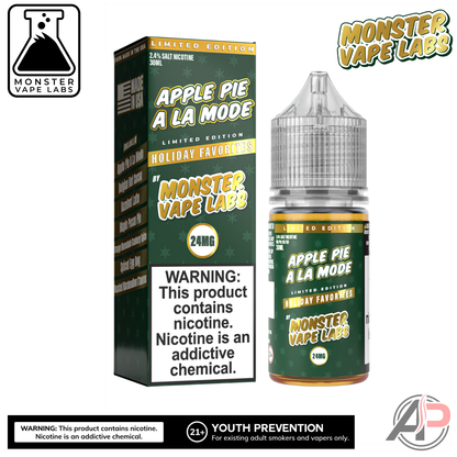Apple Pie A La Mode E-Liquid By Holiday Monster Vape Labs 100mL
