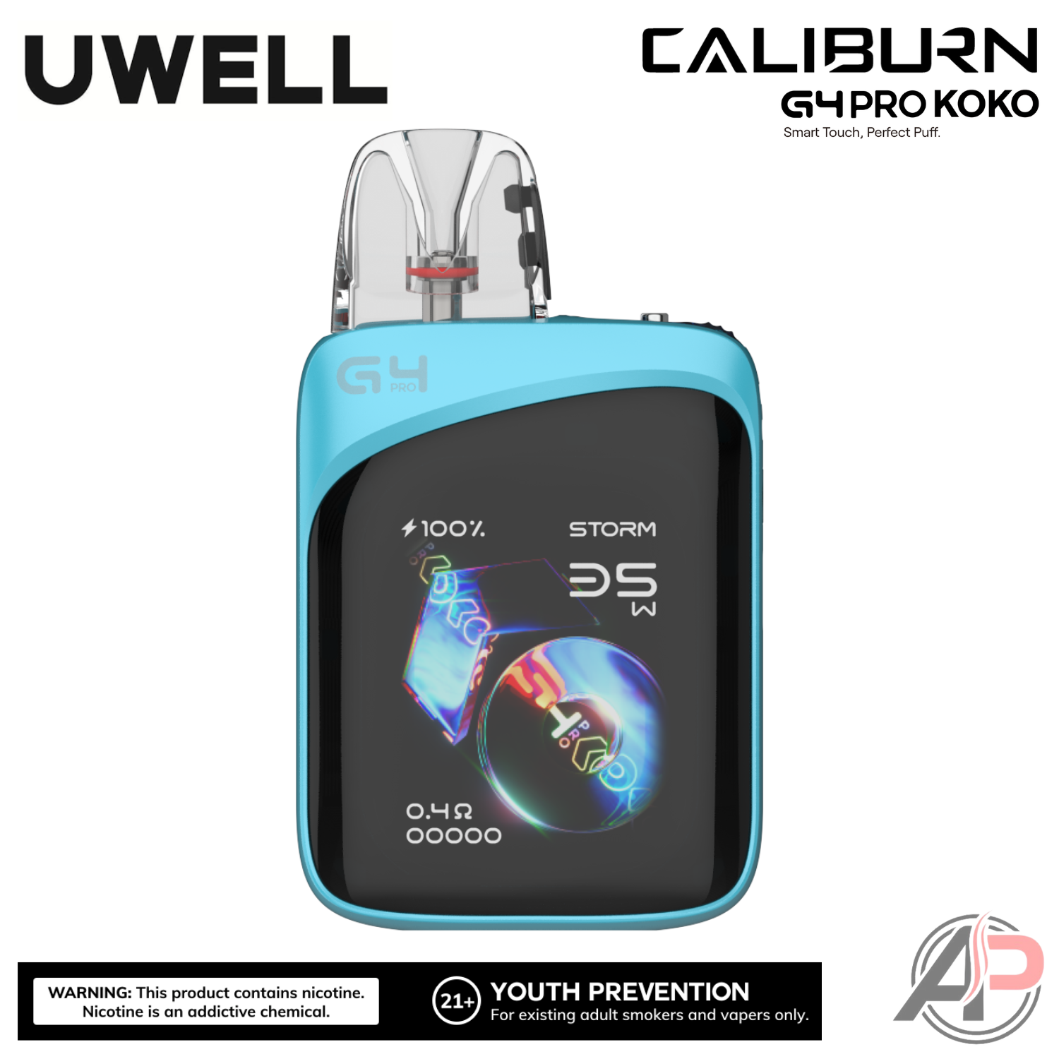 Uwell Caliburn G4 Pro Koko 35W Pod System Starter Kit Device Apvs Uwell Caliburn G4 Pro Koko 35W Pod System Starter Kit Device Apvs
