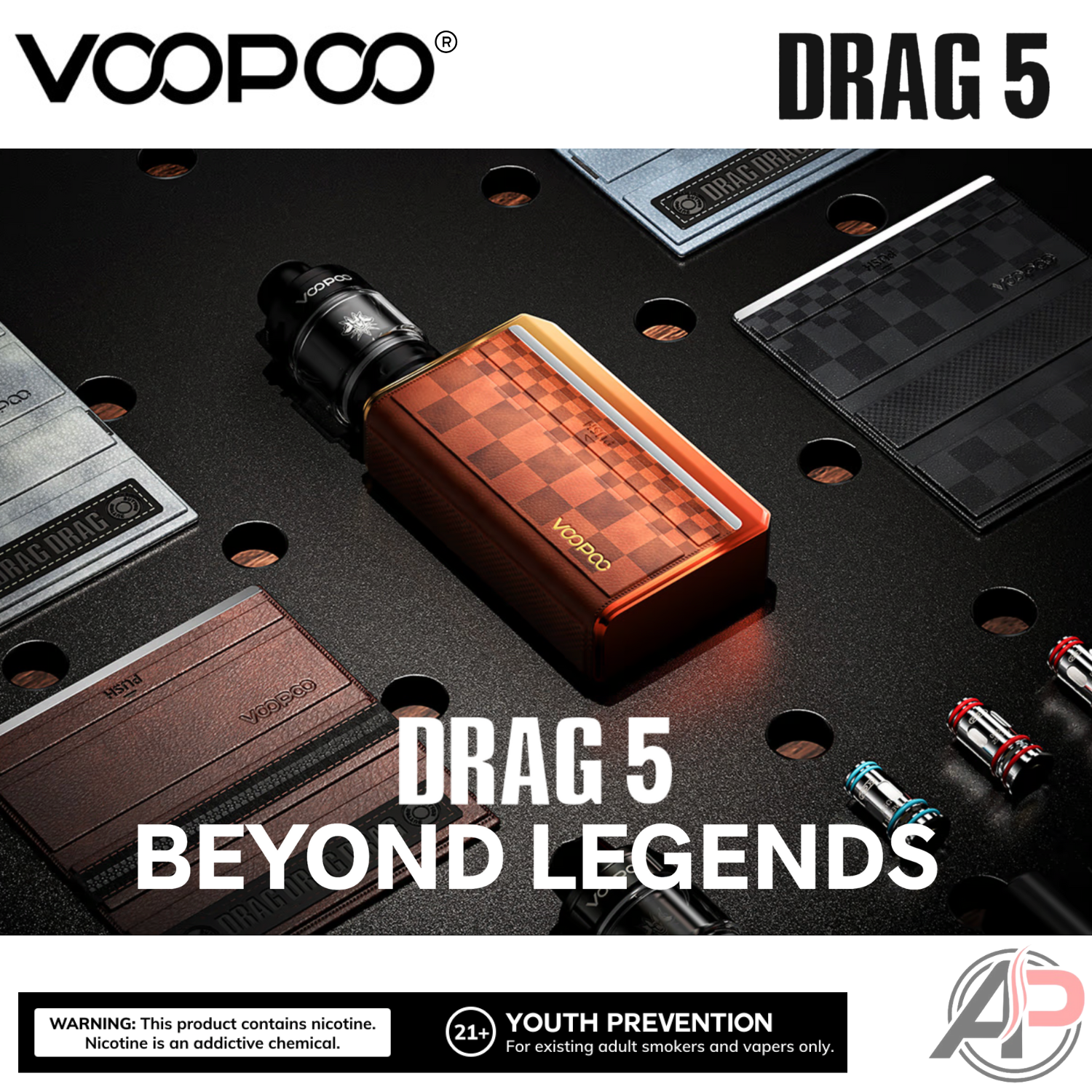 Voopoo Drag 5 177w Box Mod Starter Kit Device Apvs Voopoo Drag 5 177w Box Mod Starter Kit Device Apvs