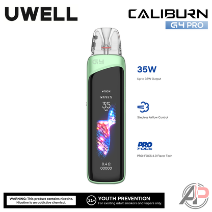 Uwell Caliburn G4 Pro Pods System Starter Kit Device