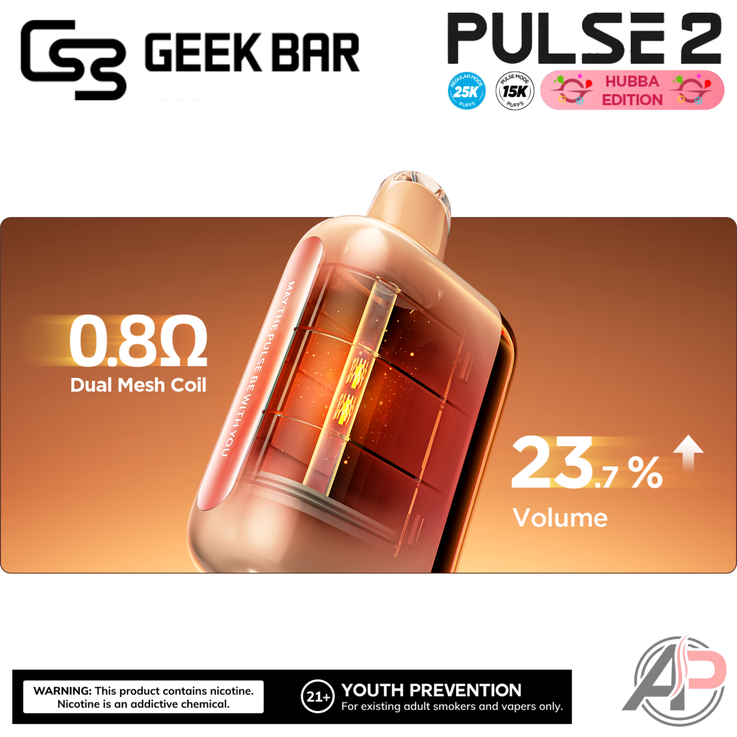 Geek Bar Pulse 2 25,000 Puffs Disposable Vape Device