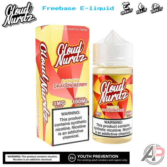 Cloud Nurdz Banana Dragon Berry E-Liquid 100mL