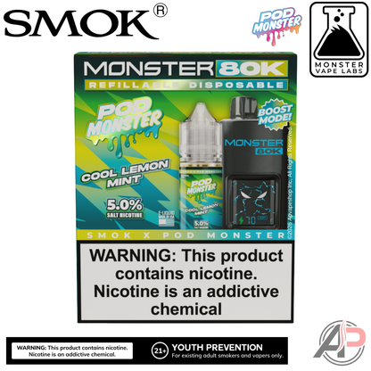 Smok Monster 80k Puffs Refillable Disposable Vape Device