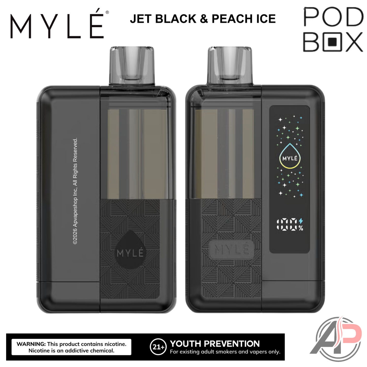 Myle Pod Box 35,000 Puffs Disposable Vape Device Kit