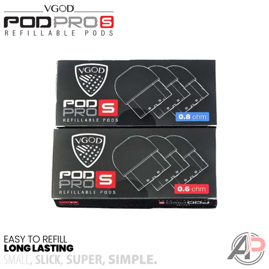 Vgod Pod Pro S Replacement Pods 3 Pack