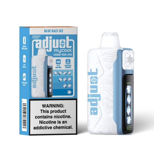 Adjust MyCool 40K Puffs Disposable Vape Device Blue Razz Ice